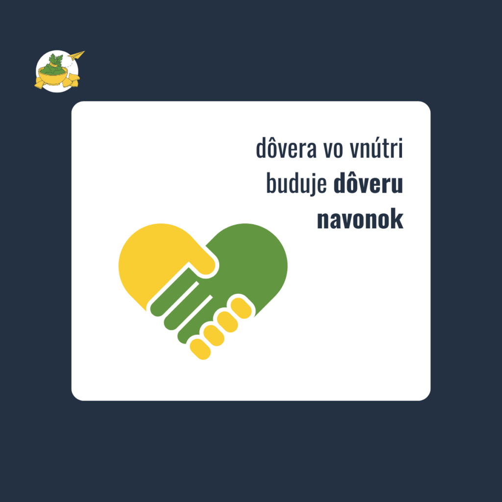 dôvera vo vnútri buduje dôveru navonok (CX)